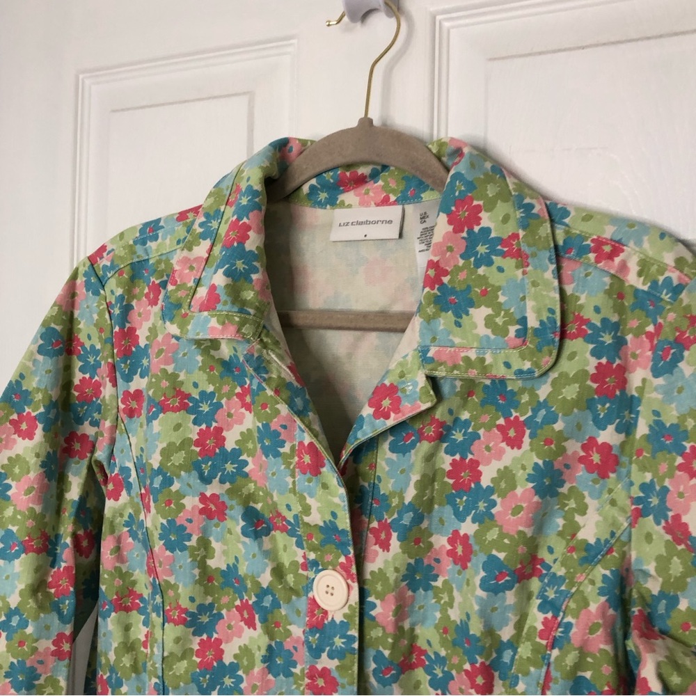 Liz Claiborne Vintage Floral Y2K Jacket - Picture 2 of 5